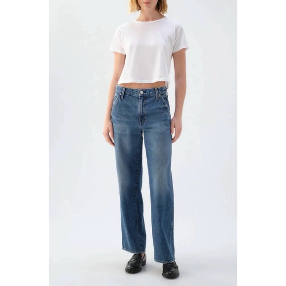 AMO Denim - NWOT AMO Jocelyn Trouser Jeans Sz 27 (Meas 29) Wide Straight Leg MSRP $322